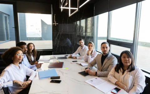 people taking part of business event